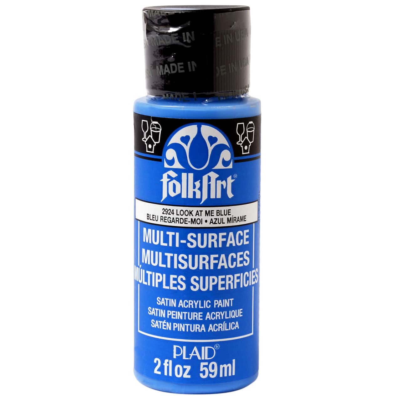 12 Pack: FolkArt® Multi-Surface Satin Acrylic Paint, 2oz.